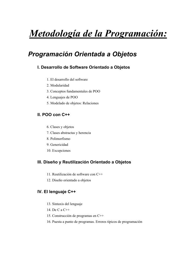 Imágen de pdf Metodología de la programación orientada a objetos con C++